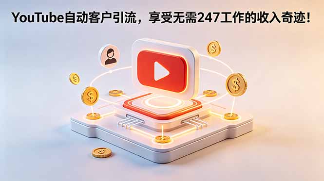YouTube自动引流，247工作收入奇迹，双语字幕原创-资源项目网