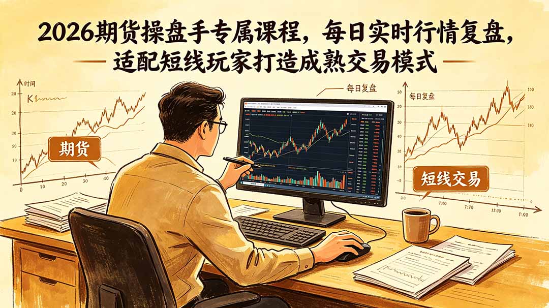 2026期货操盘手专属课程：6月更新，每日实时行情复盘，打造短线交易模式-资源项目网