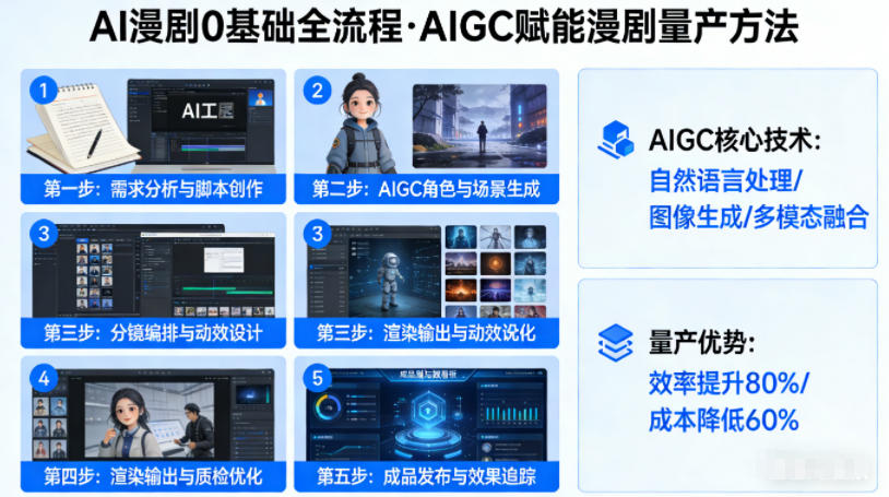 AI漫剧入门到精通：快速掌握AIGC技术实现高效漫剧生产-资源项目网