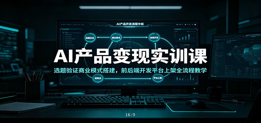 AI产品变现实训课：掌握商业模式搭建、前后端开发与平台上架全流程-资源项目网