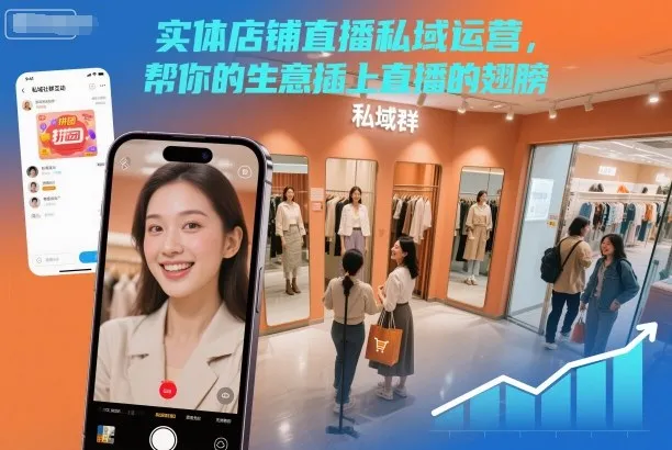 实体店铺直播私域运营,助力生意增长-资源项目网