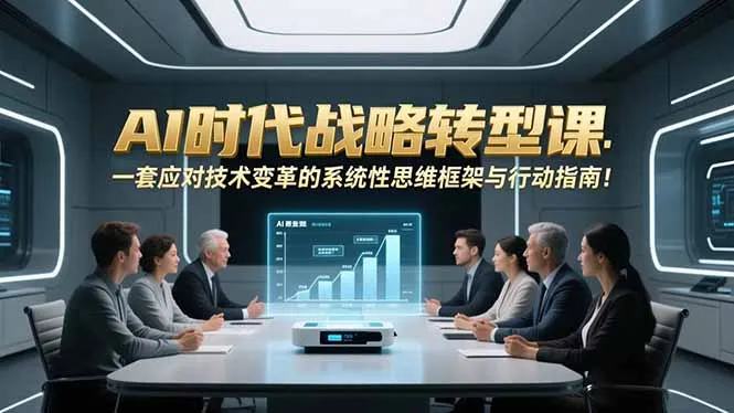 AI时代战略转型课程:构建应对技术变革的系统性思维框架与行动指南-资源项目网