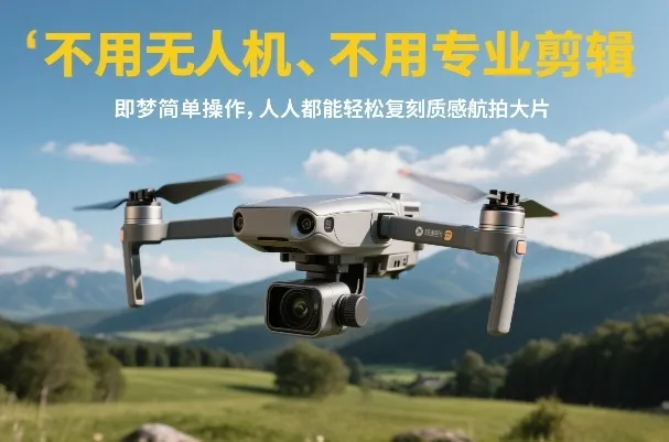 无需无人机与专业剪辑，人人轻松复刻质感航拍大片-资源项目网