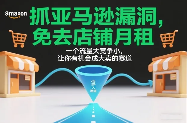 抓住亚马逊漏洞，月租免了，流量大竞争小，成大卖机会多-资源项目网