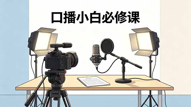 口播小白必修课：专业级录制场景搭建与设备使用-资源项目网