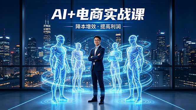AI+电商实战课程：1人指挥N个AI智能体，将SOP转化为AI员工，实现降本增效提升利润-资源项目网