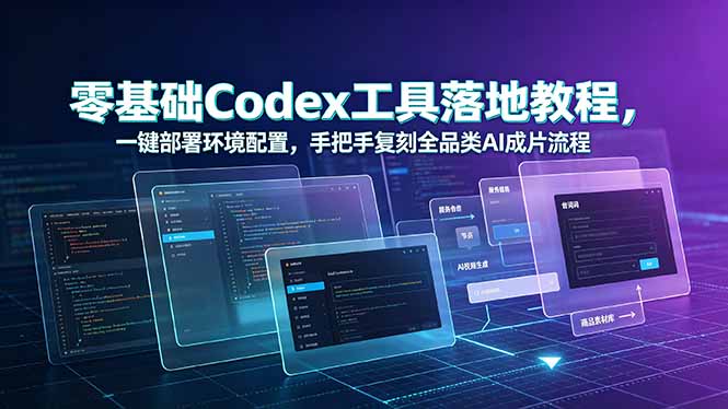 零基础Codex工具部署教程：一键配置环境，复刻AI成片流程-资源项目网
