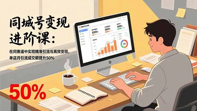 同城号变现进阶课程:提升单店月成交额50%的精准引流与高效变现策略-资源项目网
