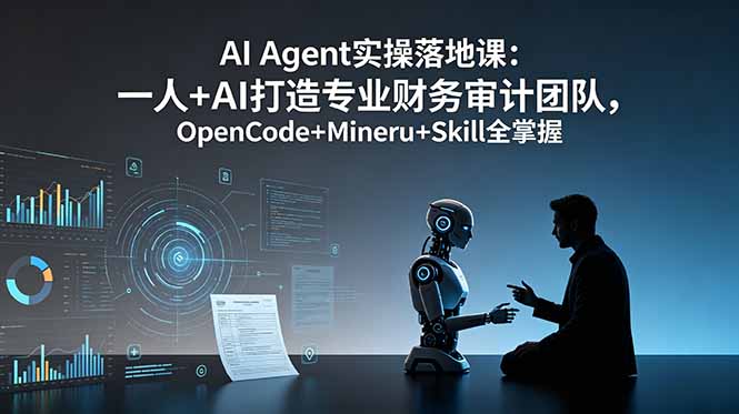 AI Agent实操落地课程：打造专业财务审计团队，掌握OpenCode、Mineru及Skill技能-资源项目网