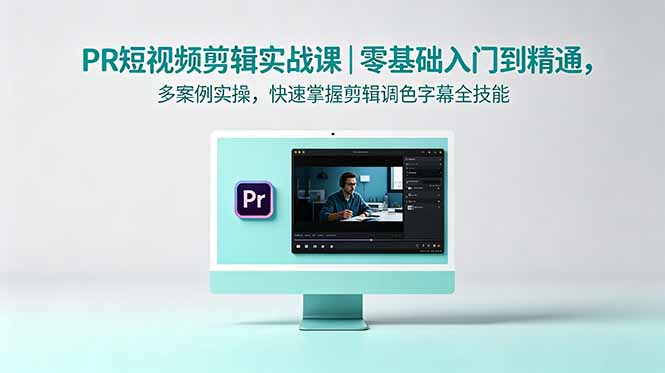 PR短视频剪辑实战课：零基础到精通，多案例实操，快速掌握剪辑、调色、字幕全技能-资源项目网