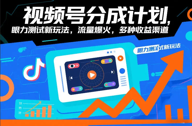 视频号分成计划揭秘：眼力测试新玩法，流量激增，多渠道收益-资源项目网