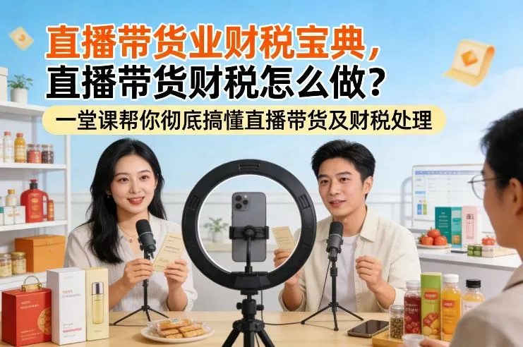 直播带货与财税宝典:一堂课彻底掌握直播带货及税务处理-资源项目网