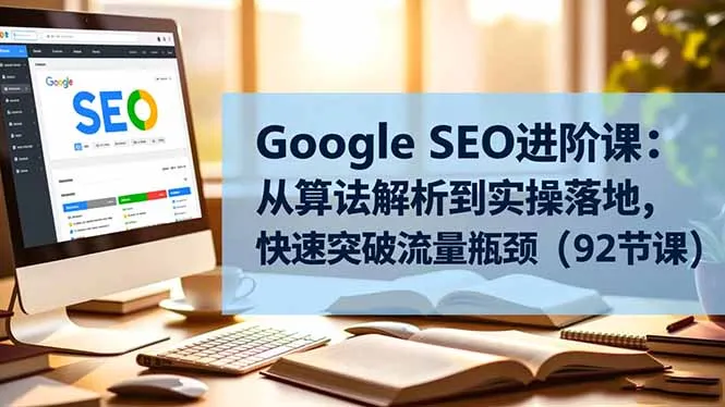 Google SEO进阶课程:从算法解析到实操落地,快速突破流量瓶颈(92节课)-资源项目网