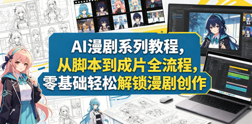 AI漫剧创作教程：零基础到成片全流程解析-资源项目网