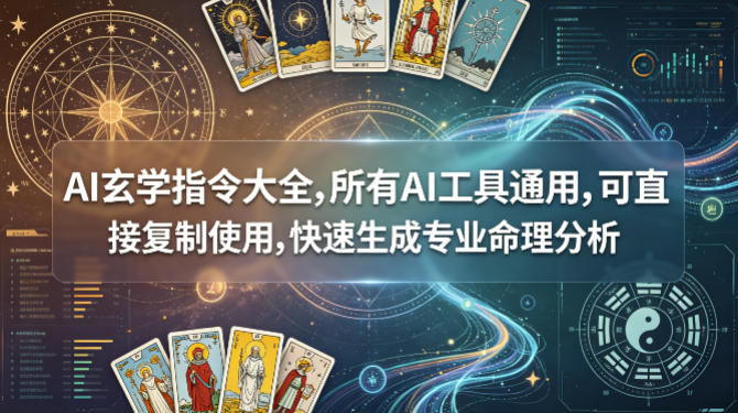 AI玄学指令大全：一键生成专业命理分析，所有工具通用-资源项目网