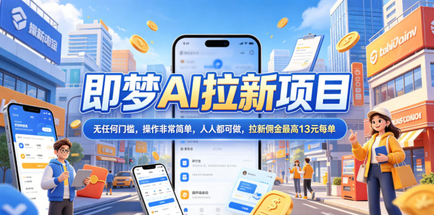 2026年梦AI拉新项目：零门槛，简单操作，人人可参与，最高13元每单（更新至6月24日）-资源项目网