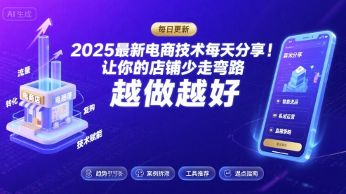 2026年电商技术每日更新,助力店铺高效成长-资源项目网