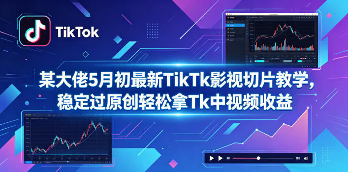 'TikTok最新影视切片教程,5月初稳定原创轻松获取视频收益'-资源项目网