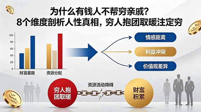 揭秘富人不助穷亲戚的原因:8个维度剖析人性真相-资源项目网