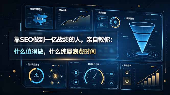 揭秘一亿战绩SEO高手:值得投入的项目与时间浪费指南【双语字幕】-资源项目网