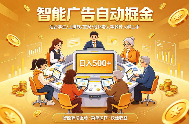 2026年自动掘金项目：小白易上手，单日收入500+【揭秘】-资源项目网