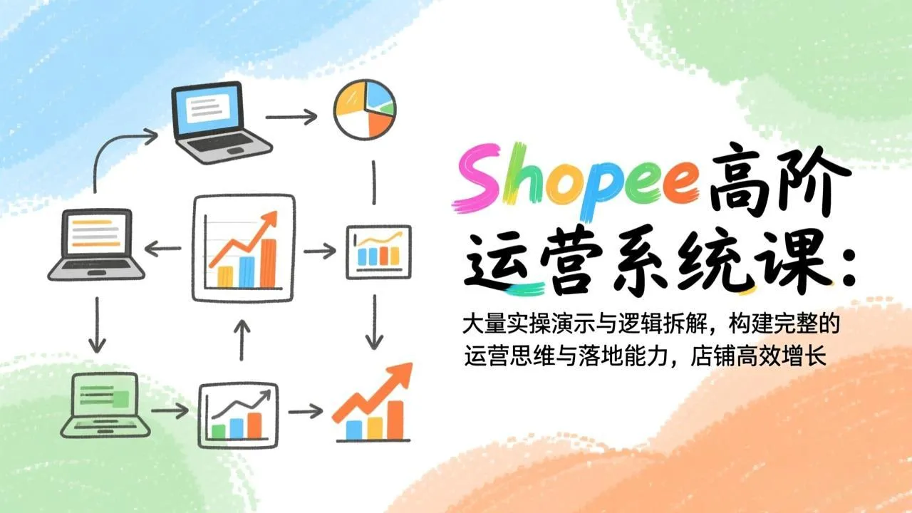 Shopee高阶运营系统课:实操演示与逻辑拆解,构建完整运营思维与落地能力,助力店铺高效增长-资源项目网