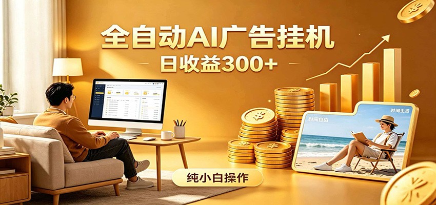 AI自动化项目，解放双手，自动运行收益，日赚300+-资源项目网