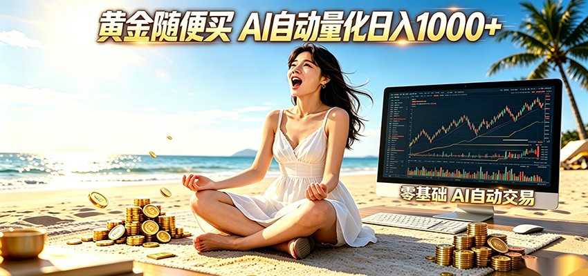 AI自动外汇量化交易：在家轻松日入1000+，黄金投资新选择-资源项目网