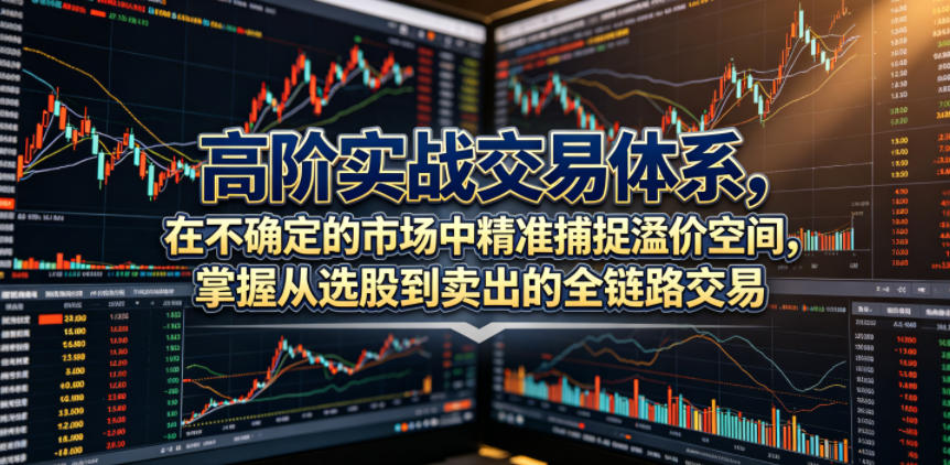 高阶实战交易体系:在不确定市场中精准捕捉溢价,掌握选股到卖出全链路心法(更新至6月)-资源项目网