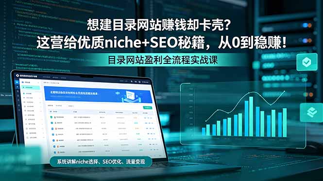 搭建目录网站赚钱？揭秘优质内容与SEO策略，从零到盈利！-资源项目网