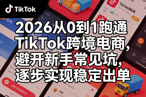 2026年TikTok跨境电商成功指南：新手必看，避免常见陷阱，稳步出单-资源项目网