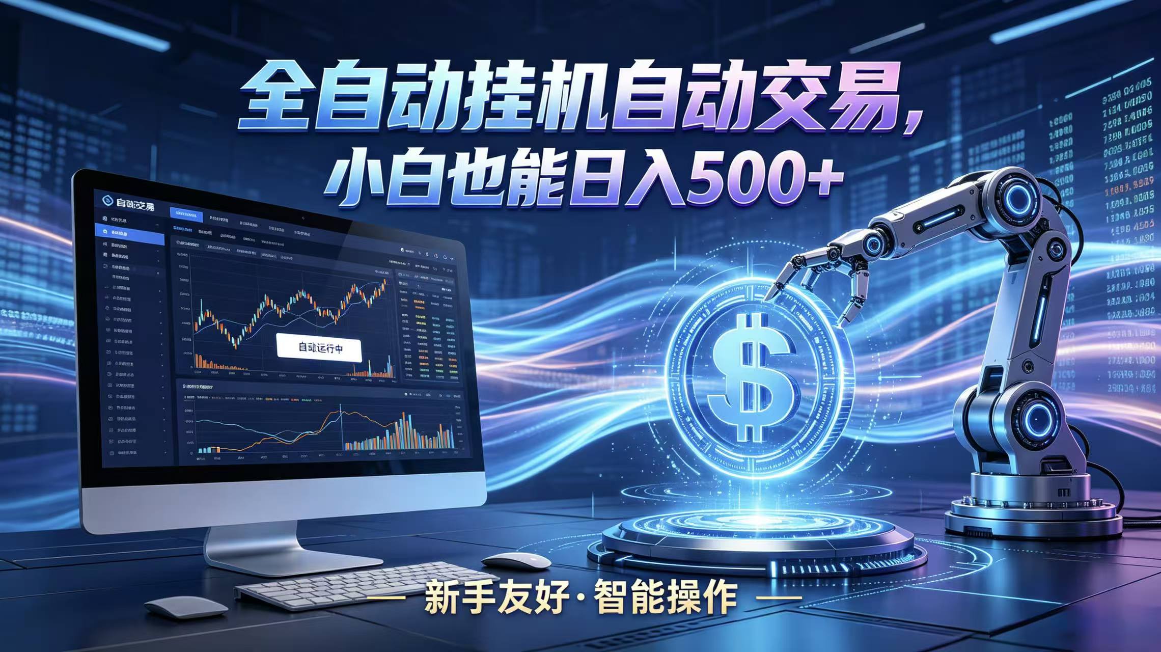 智能化交易助手：傻瓜式操作，小白也能轻松日入500+-资源项目网
