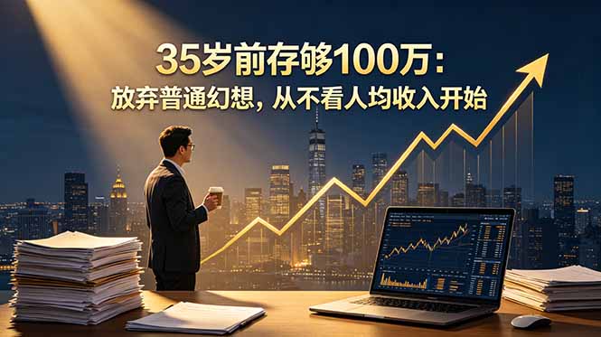 35岁前存够100万：不依赖普通幻想，从不看人均收入开始-资源项目网