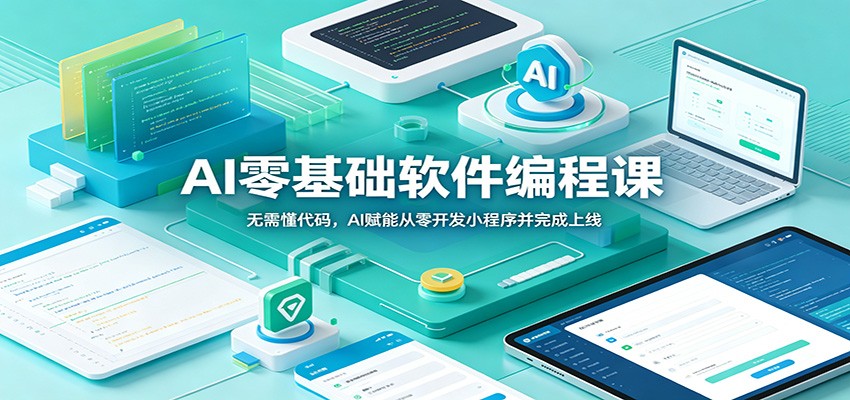 AI零基础软件编程课：无需懂代码，AI赋能从零开发小程序并完成上线-资源项目网