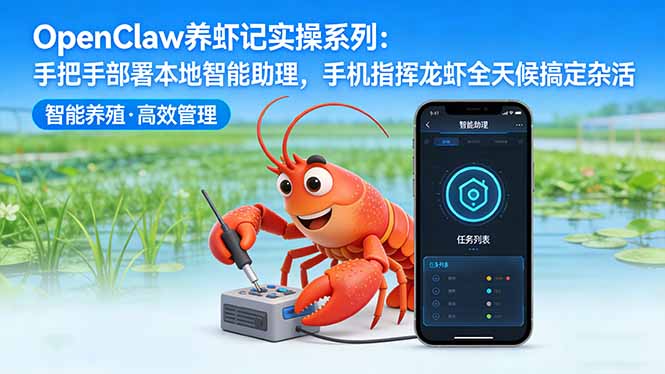 OpenClaw养虾实操系列：如何通过智能助理实现全天候管理龙虾-资源项目网