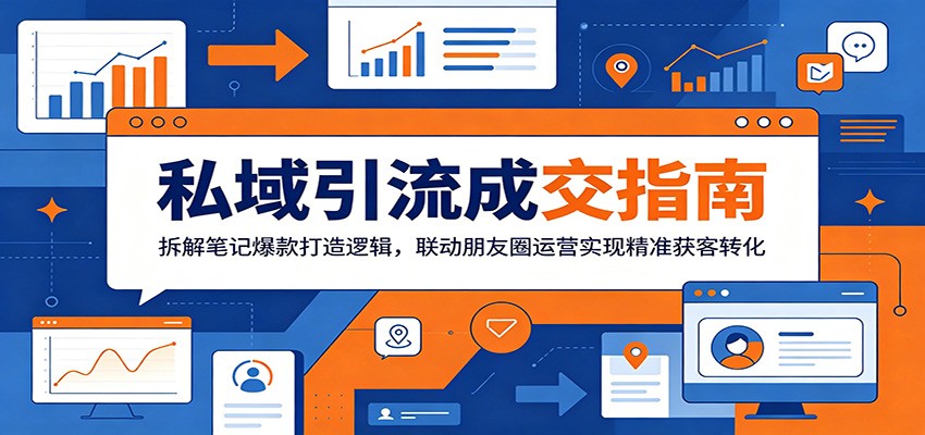 私域引流成交策略：揭秘笔记爆款打造与朋友圈运营，实现精准客户转化-资源项目网