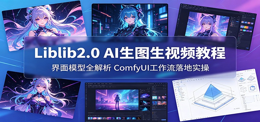 Liblib2.0 AI生图生视频教程：全面解析界面模型与ComfyUI工作流实操-资源项目网