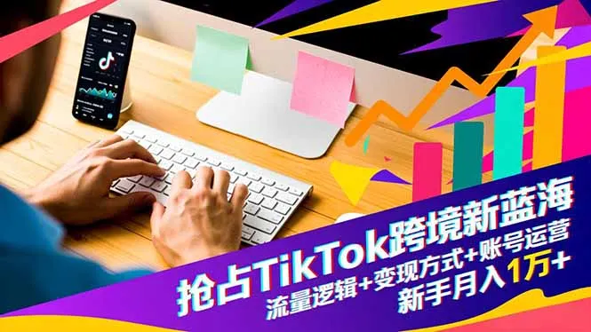 TikTok跨境新机遇:流量策略、盈利途径与账号管理,新手月入过万指南-资源项目网