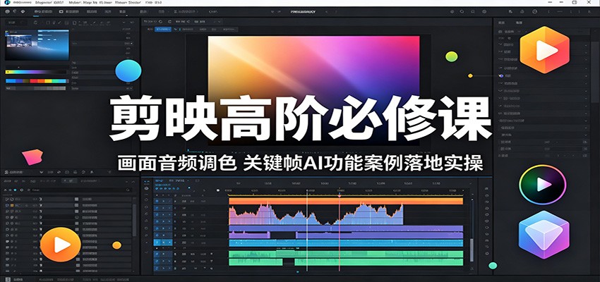 剪映高级调色与AI功能实战：案例解析-资源项目网