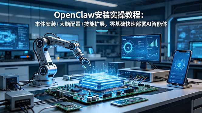 OpenClaw安装指南:从本体到大脑配置,技能扩展一键部署AI智能体-资源项目网