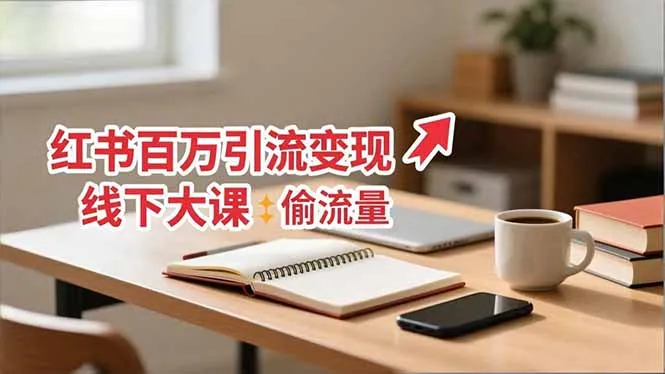 小红书百万引流变现:11月线下大课揭秘,从0到百万的引流技巧与实操攻略-资源项目网