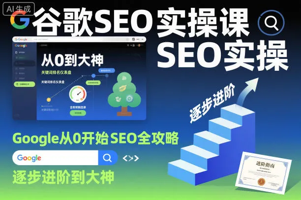 谷歌SEO实操课:从基础到大神的Google SEO进阶指南-资源项目网