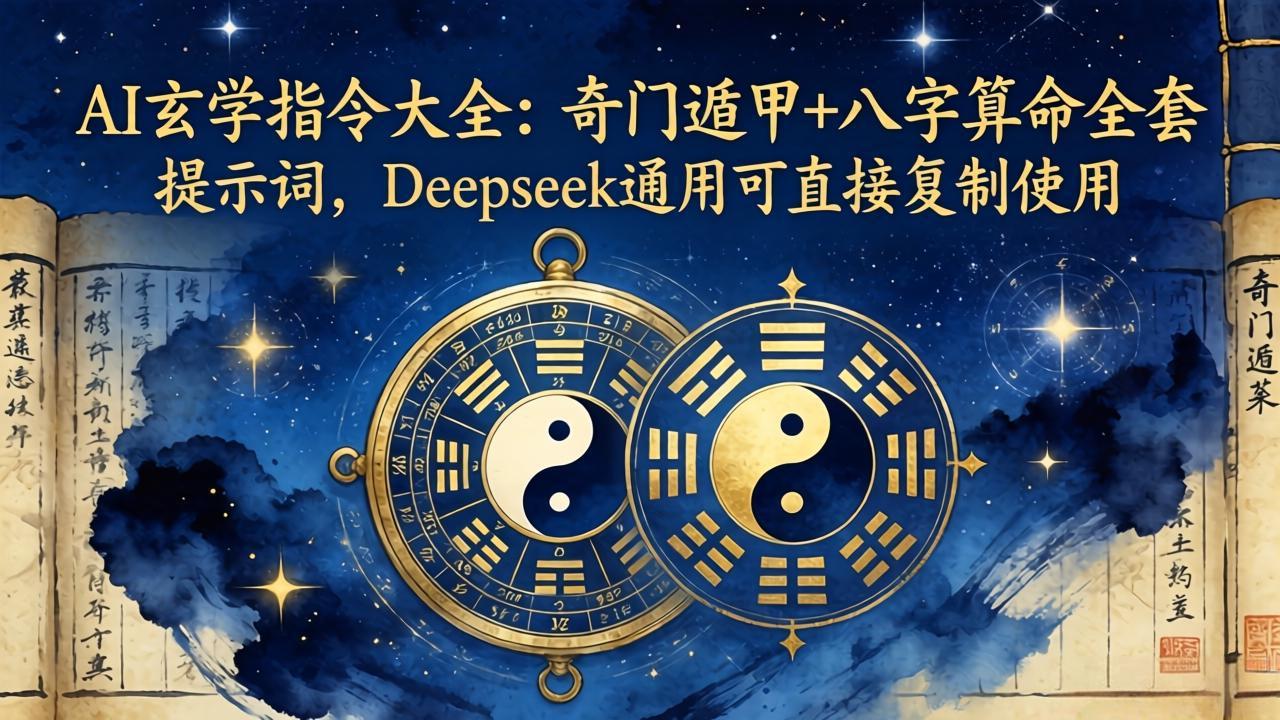 AI玄学指令大全：奇门遁甲+八字算命全套提示词，Deepseek通用可直接复制使用-资源项目网