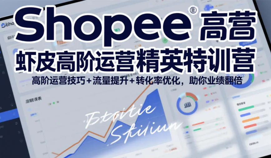 Shopee虾皮高阶运营技巧特训营，提升流量与转化率，业绩翻倍-资源项目网