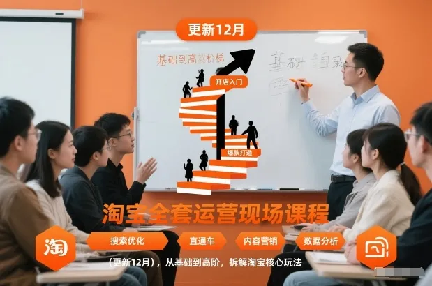 淘宝全套运营课程（更新至12月）详解，从基础到高级技巧解析-资源项目网