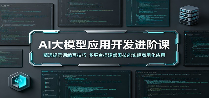 AI大模型应用开发进阶课:掌握提示词编写技巧,多平台搭建部署技能实现商用化应用-资源项目网