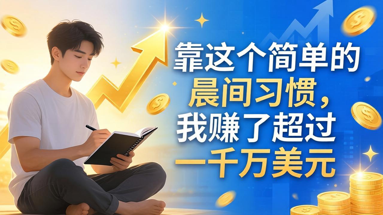 揭秘：简单晨间习惯，年赚百万秘诀-资源项目网