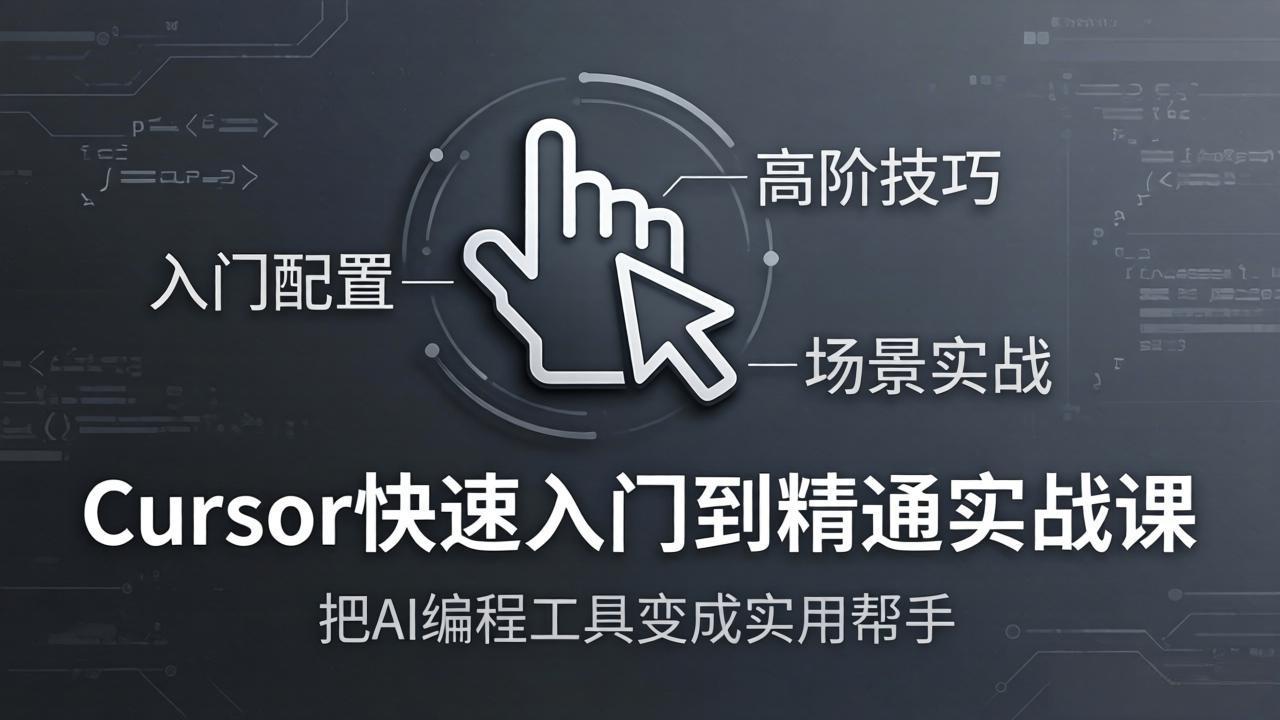 Cursor编程实战课：从入门到精通，掌握AI工具高效应用-资源项目网