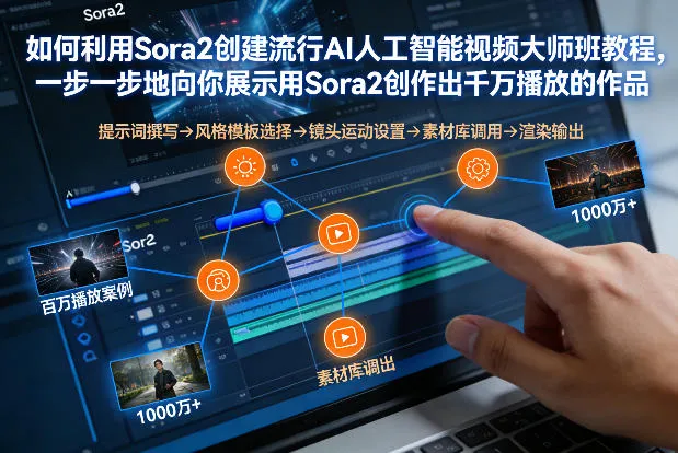 Sora2 AI视频大师班：一步步教你制作爆款AI视频-资源项目网