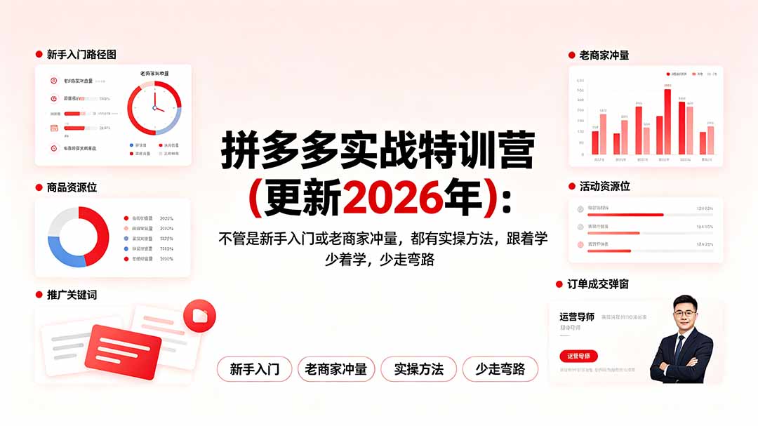 拼多多实战特训营：2026年最新课程更新-资源项目网